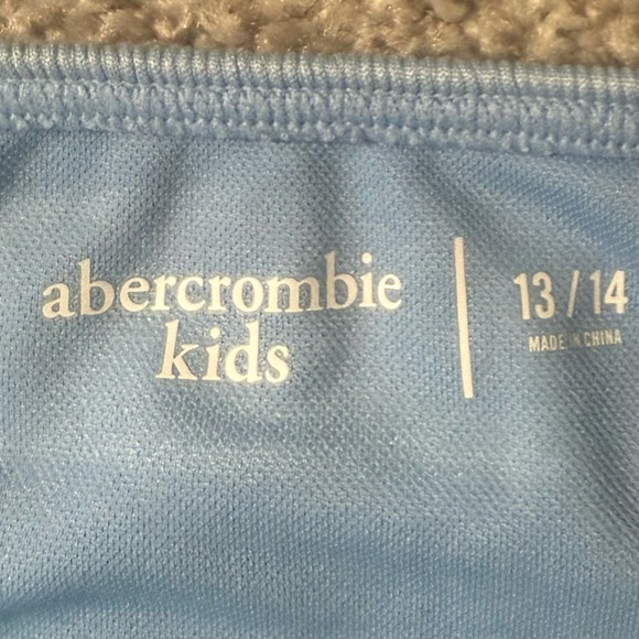 Girls, baby blue ruffled, two-piece Abercrombie and Fitch size 13/14 bikini - Picture 2 of 3